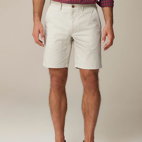 JCrew Men’s 9” Stretch Chino Light Khaki Tan Shorts NWT - Picture 2 of 13